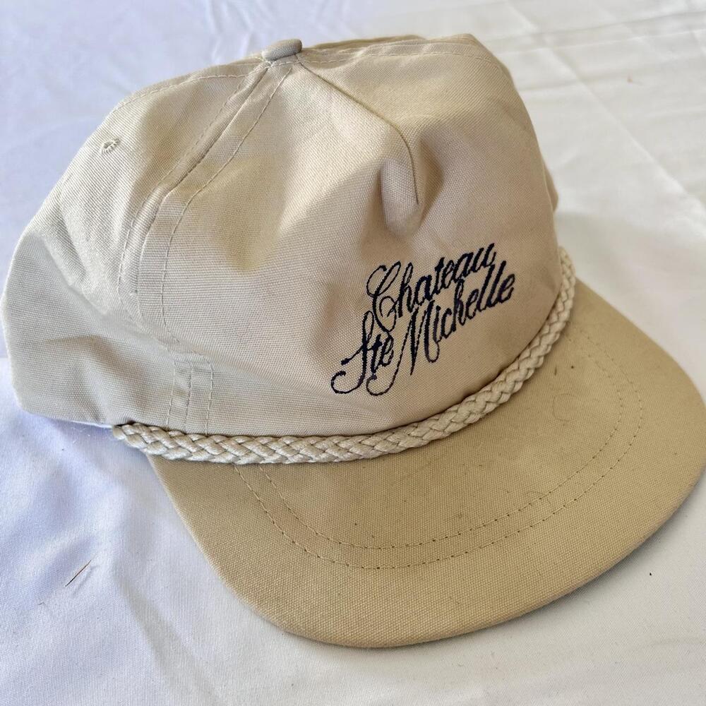 La Mode Du Golf Vintage 90s Y2K Golf Dad Hat Braided Leather Strap - One Size